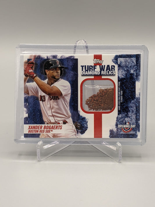 2022 Topps Opening Day Turf War Relic #TWR-BJ Bogaerts/Judge Red Sox Yankees