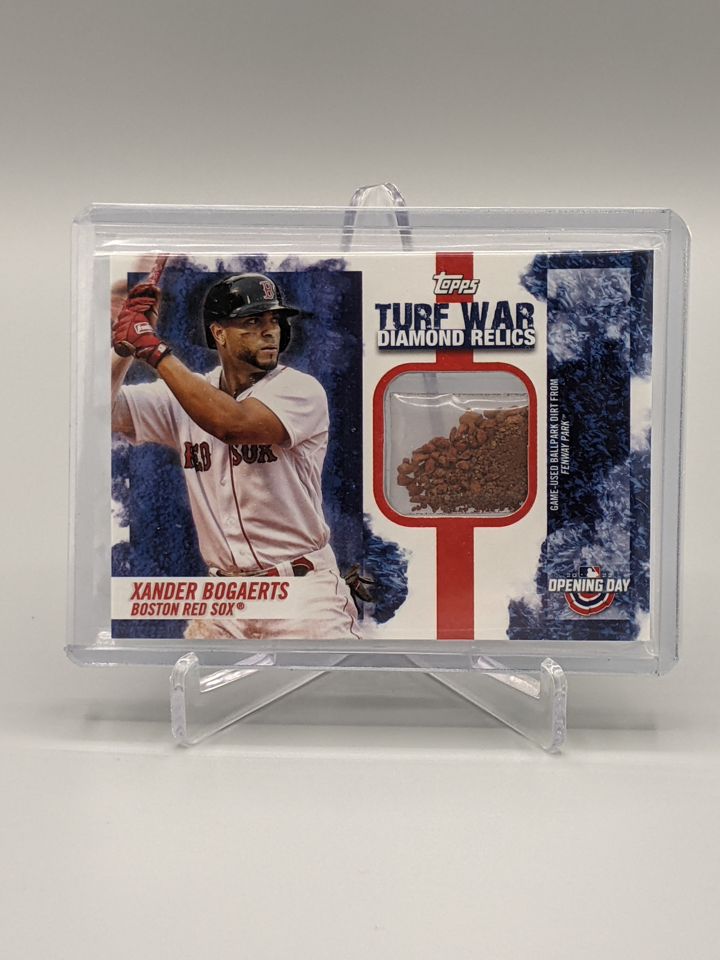 2022 Topps Opening Day Turf War Relic #TWR-BJ Bogaerts/Judge Red Sox Yankees