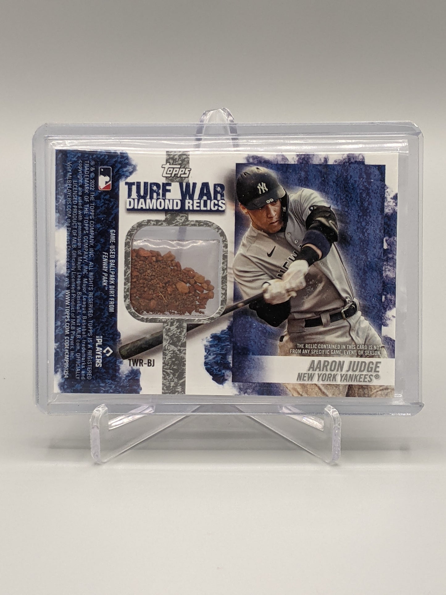 2022 Topps Opening Day Turf War Relic #TWR-BJ Bogaerts/Judge Red Sox Yankees