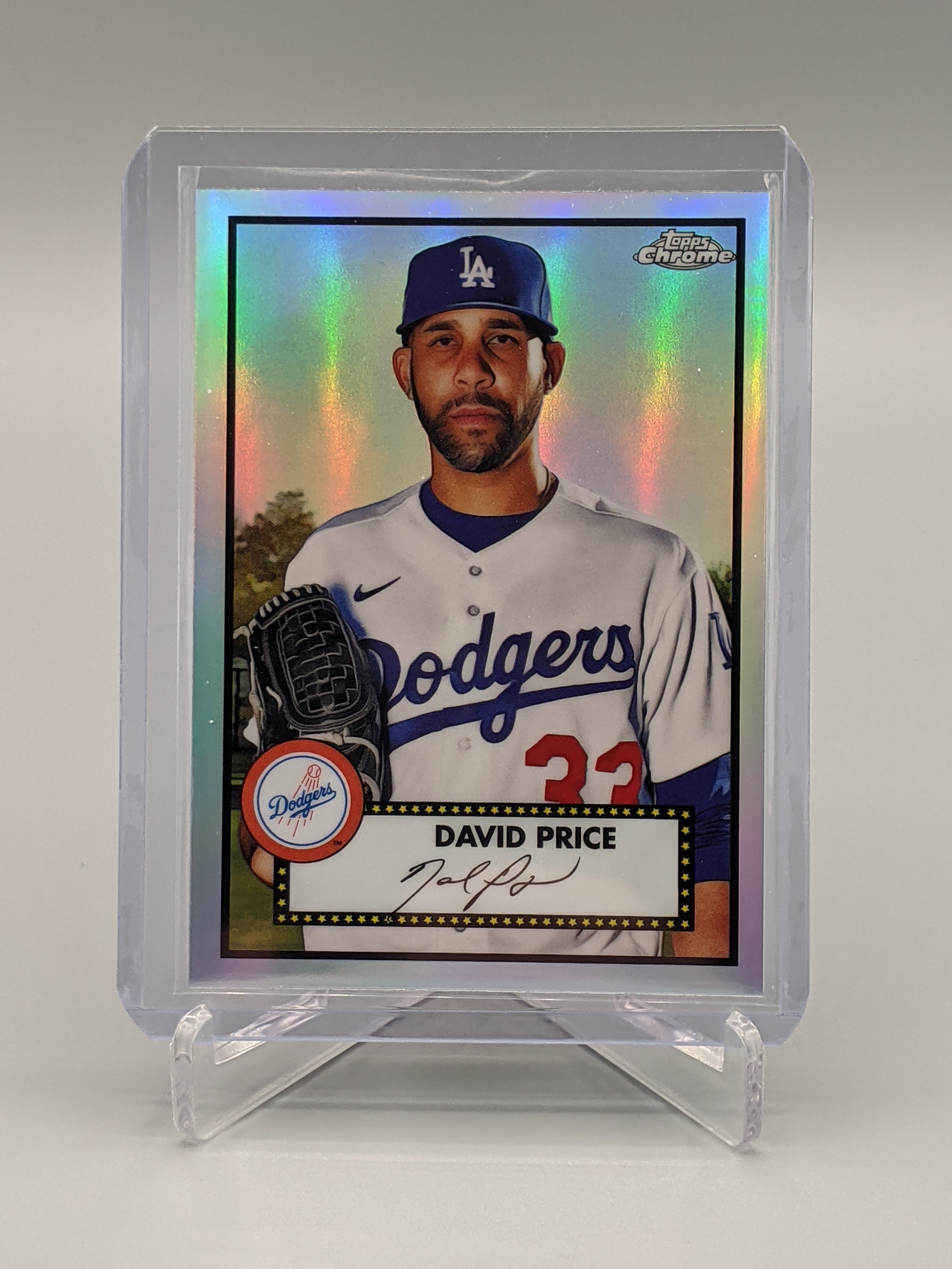 2021 Topps Chrome Platinum Anniversary Refractor #444 David Price Dodgers