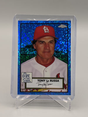 2021 Topps Chrome Platinum Anniversary #649 Tony La Russa #/199 Cardinals