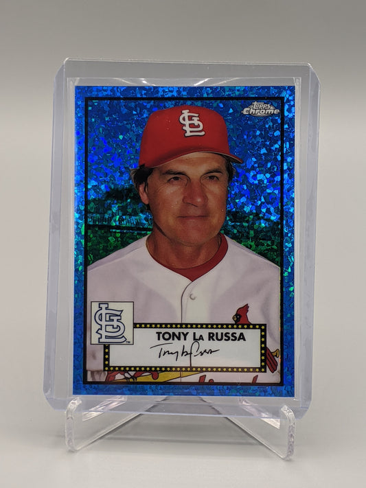 2021 Topps Chrome Platinum Anniversary #649 Tony La Russa #/199 Cardinals