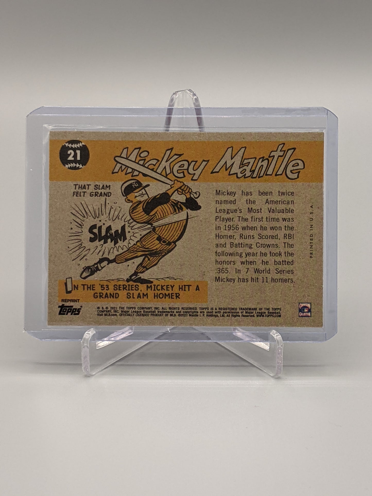 2021 Topps Mantle X #21 Mickey Mantle Yankees