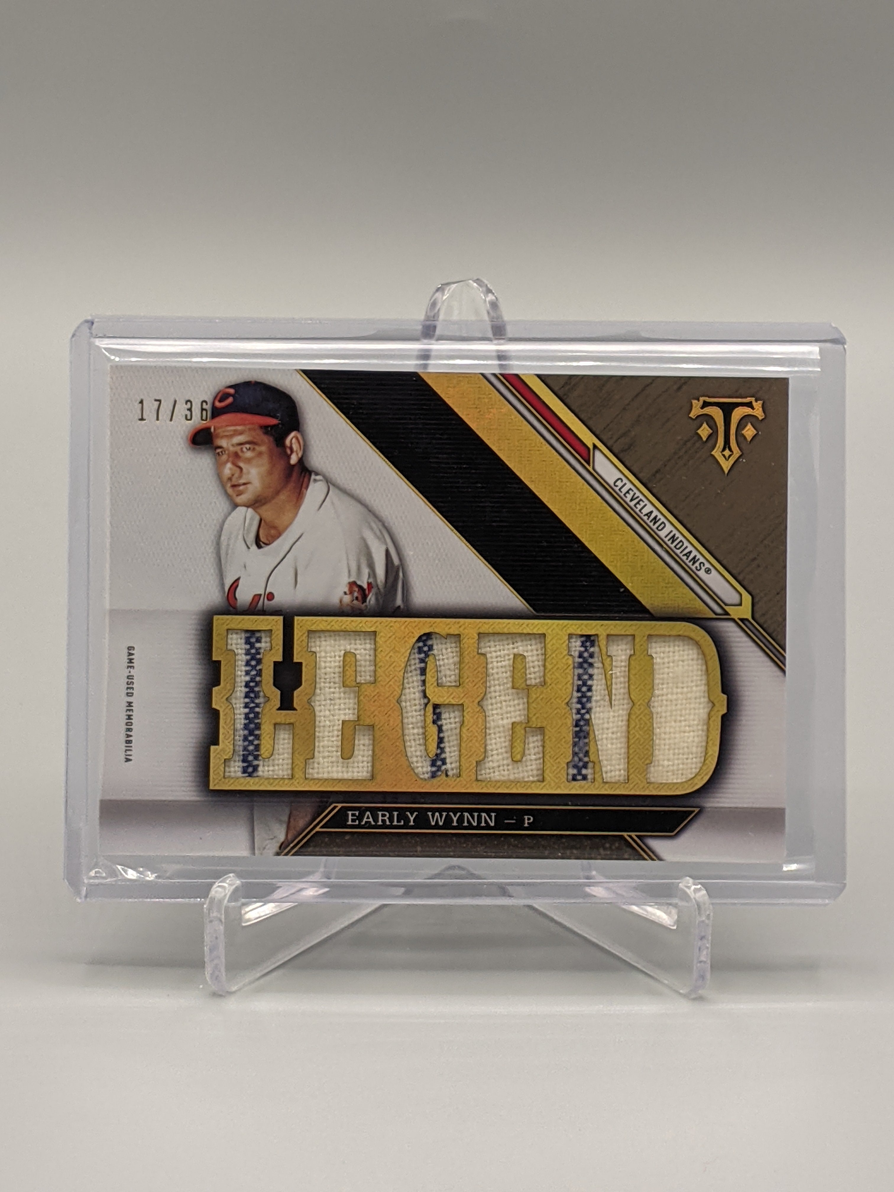 2016 Topps Triple Threads Legend Game-Used/Relic #TTRL-EW Early Wynn #/36 Indians