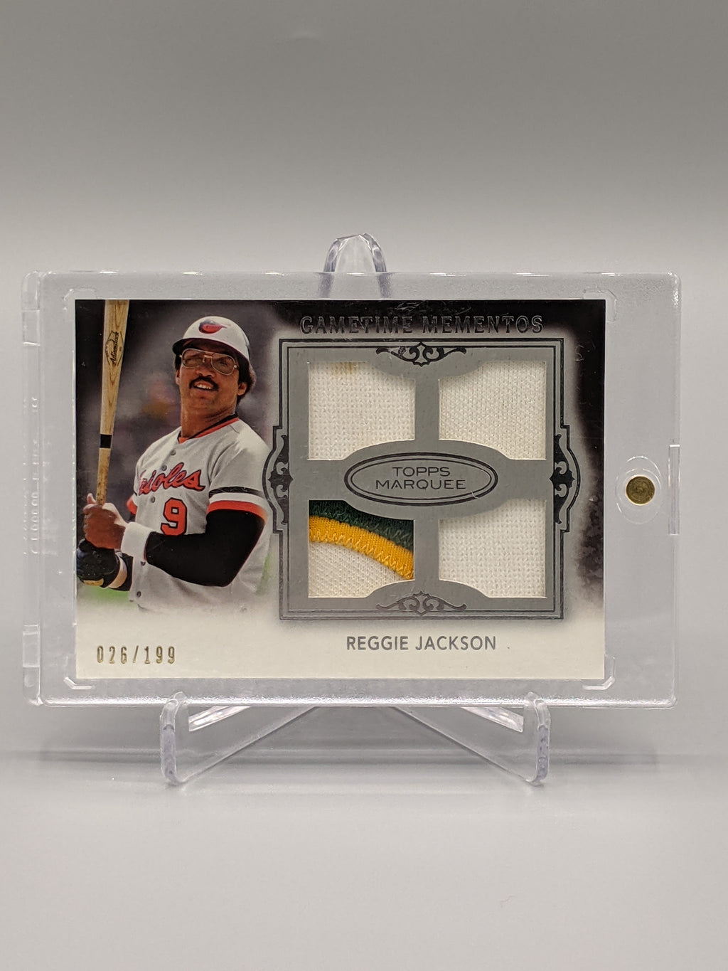 2011 Topps Marquee Gametime Momentos #GMQR-18 Reggie Jackson #/199 Orioles
