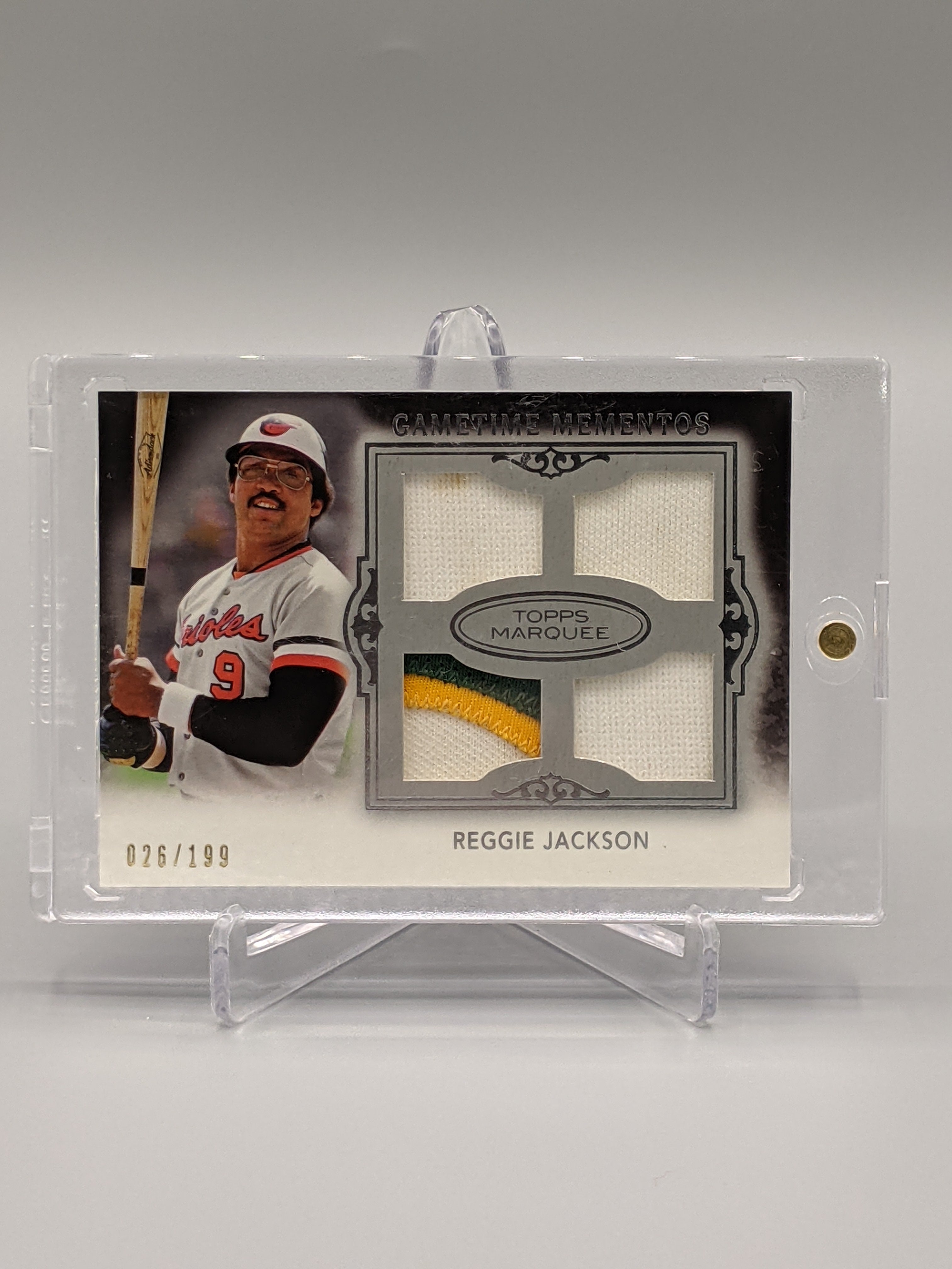 2011 Topps Marquee Gametime Momentos #GMQR-18 Reggie Jackson #/199 Orioles