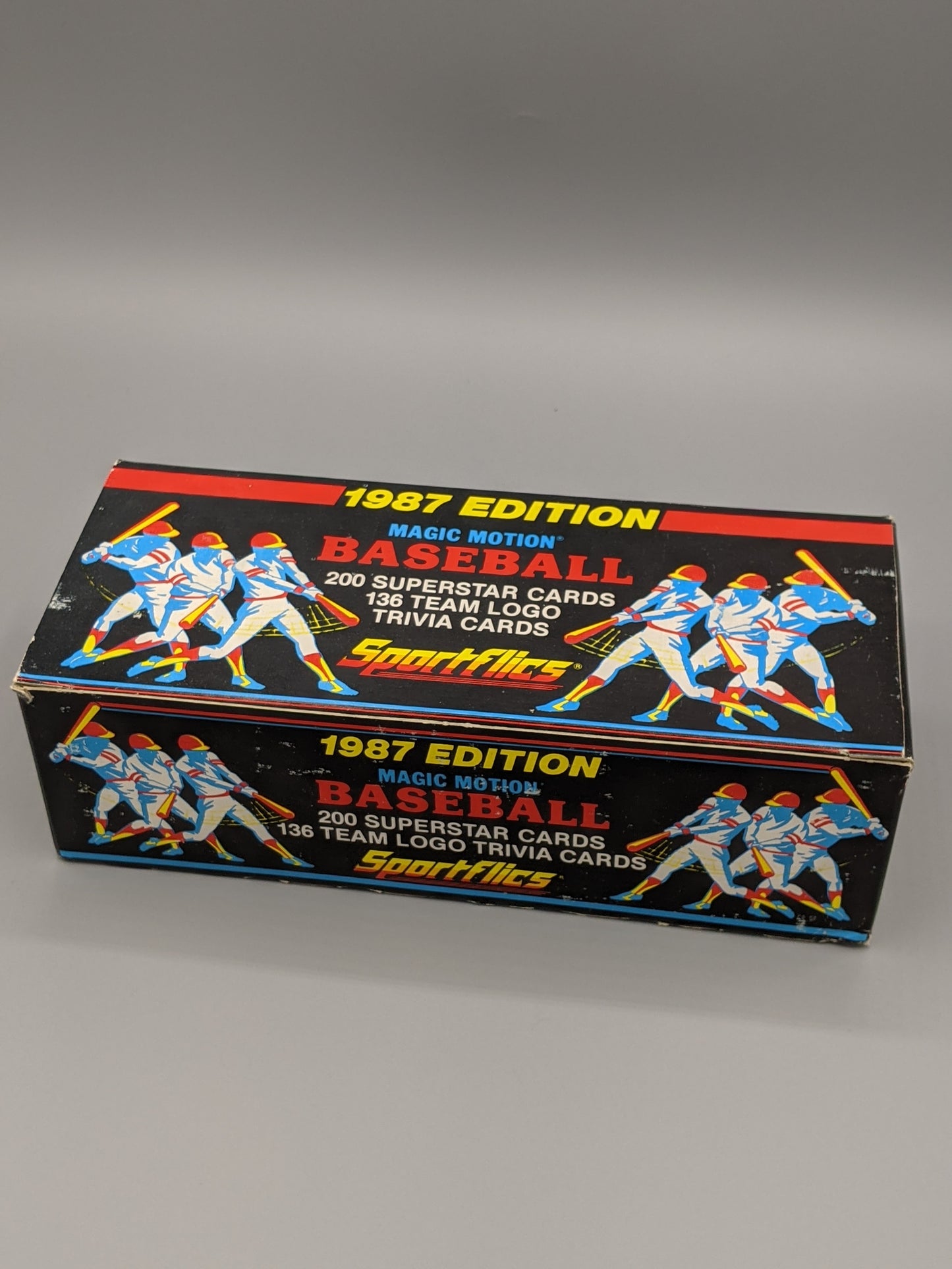 1987 Sportflics Complete Factory Set W/ Team Logo Trivia Cards