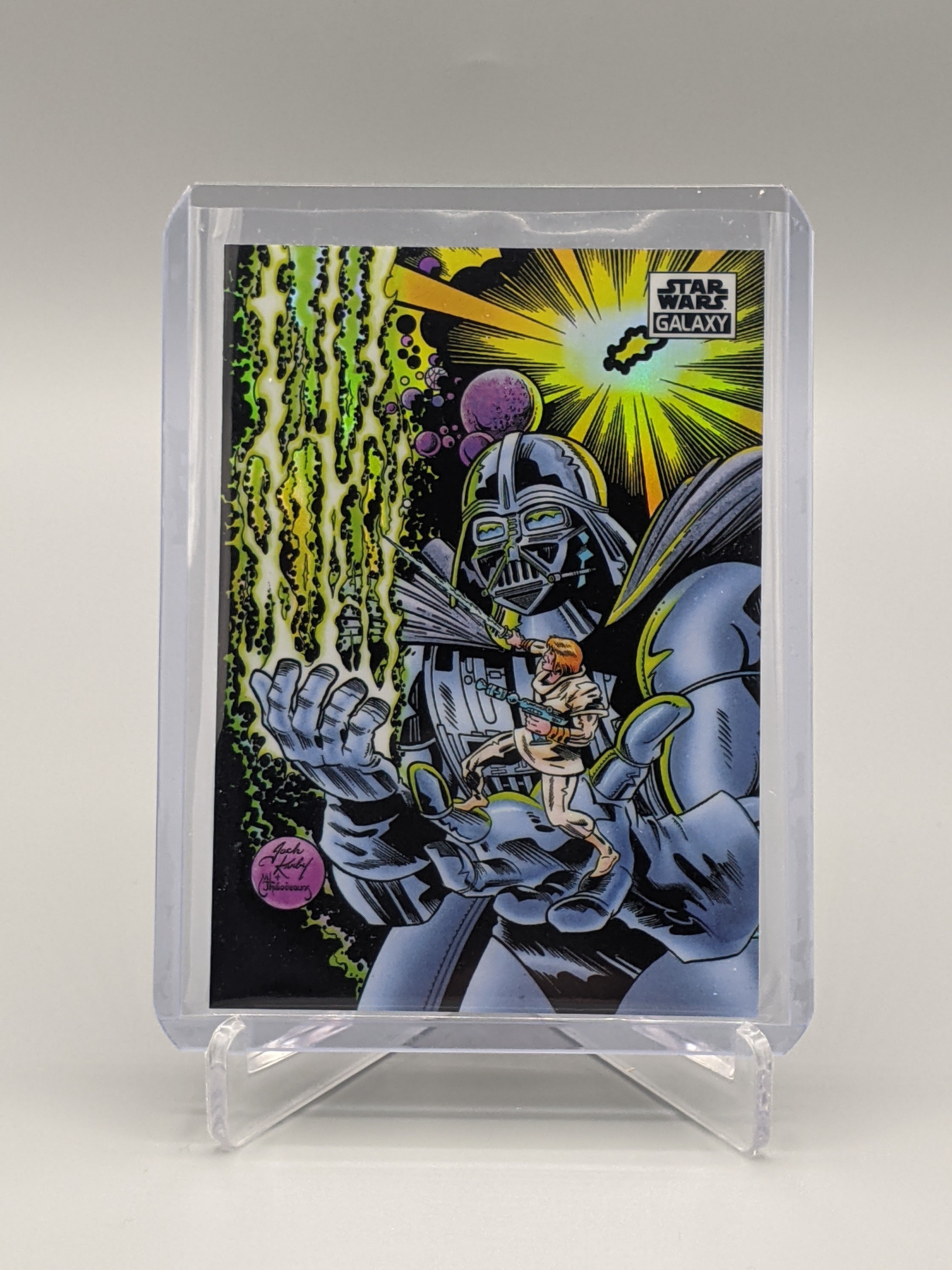 2021 Topps Chrome Star Wars Galaxy Refractor #23 Larger Than Life