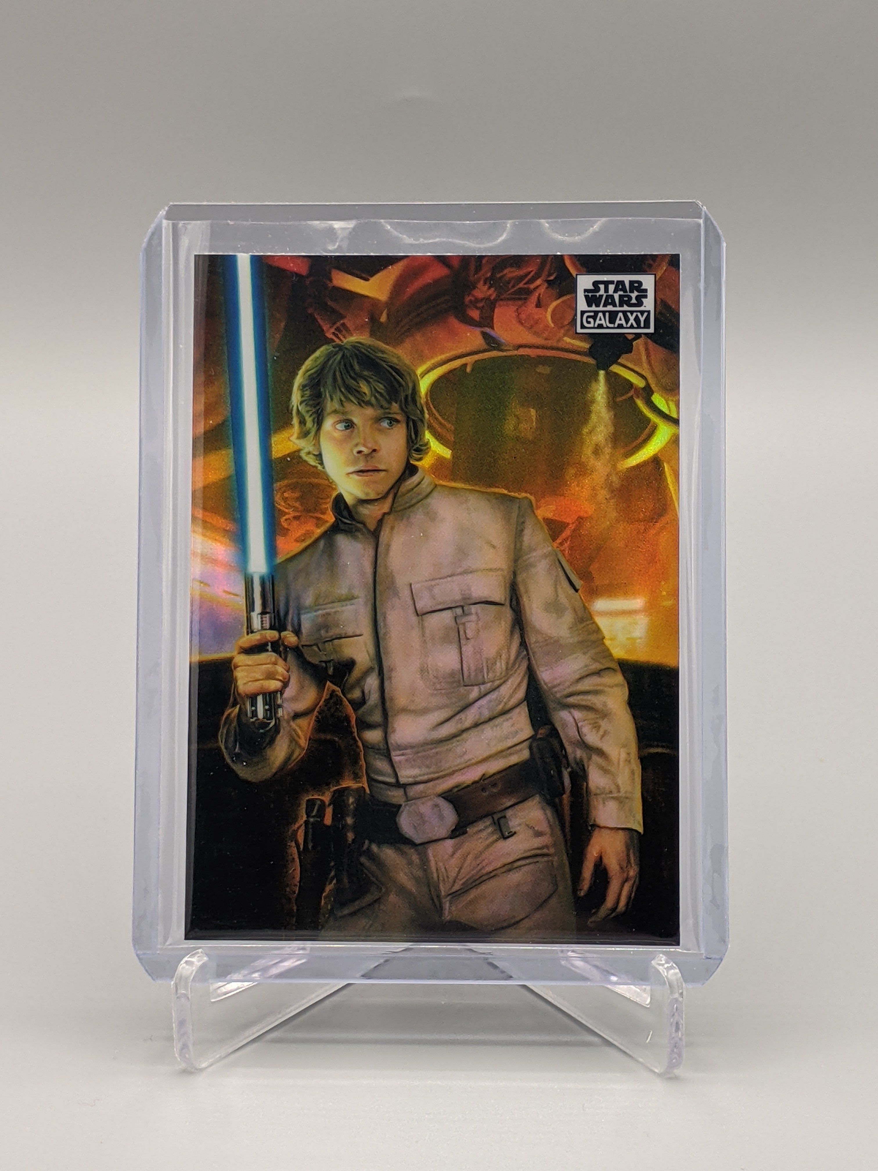 2021 Topps Chrome Star Wars Galaxy Refractor #34 Luke Skywalker