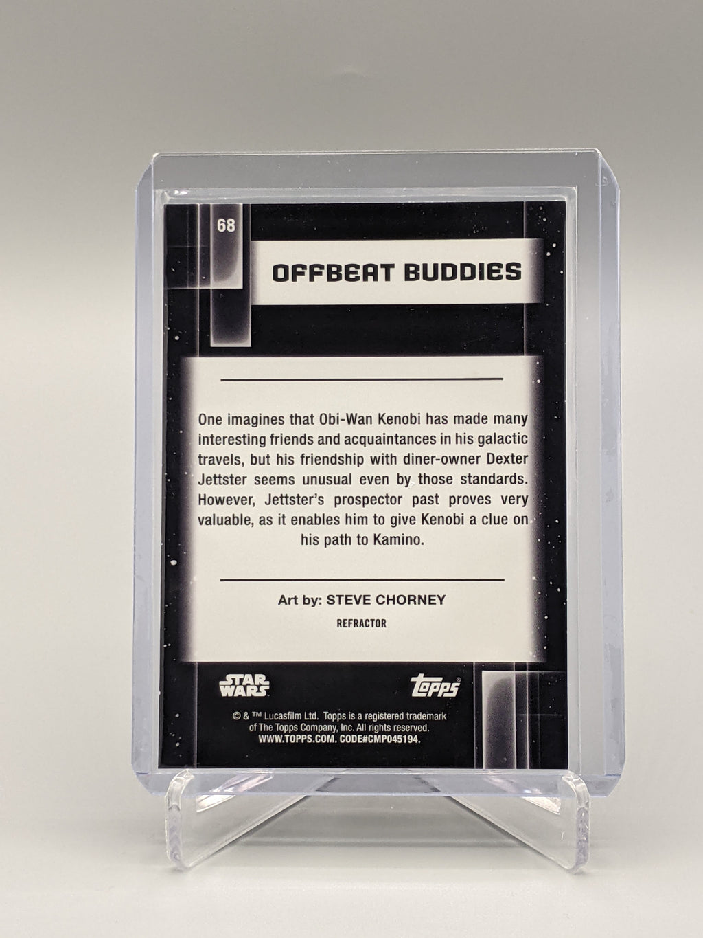 2021 Topps Chrome Star Wars Galaxy Refractor #68 Offbeat Buddies