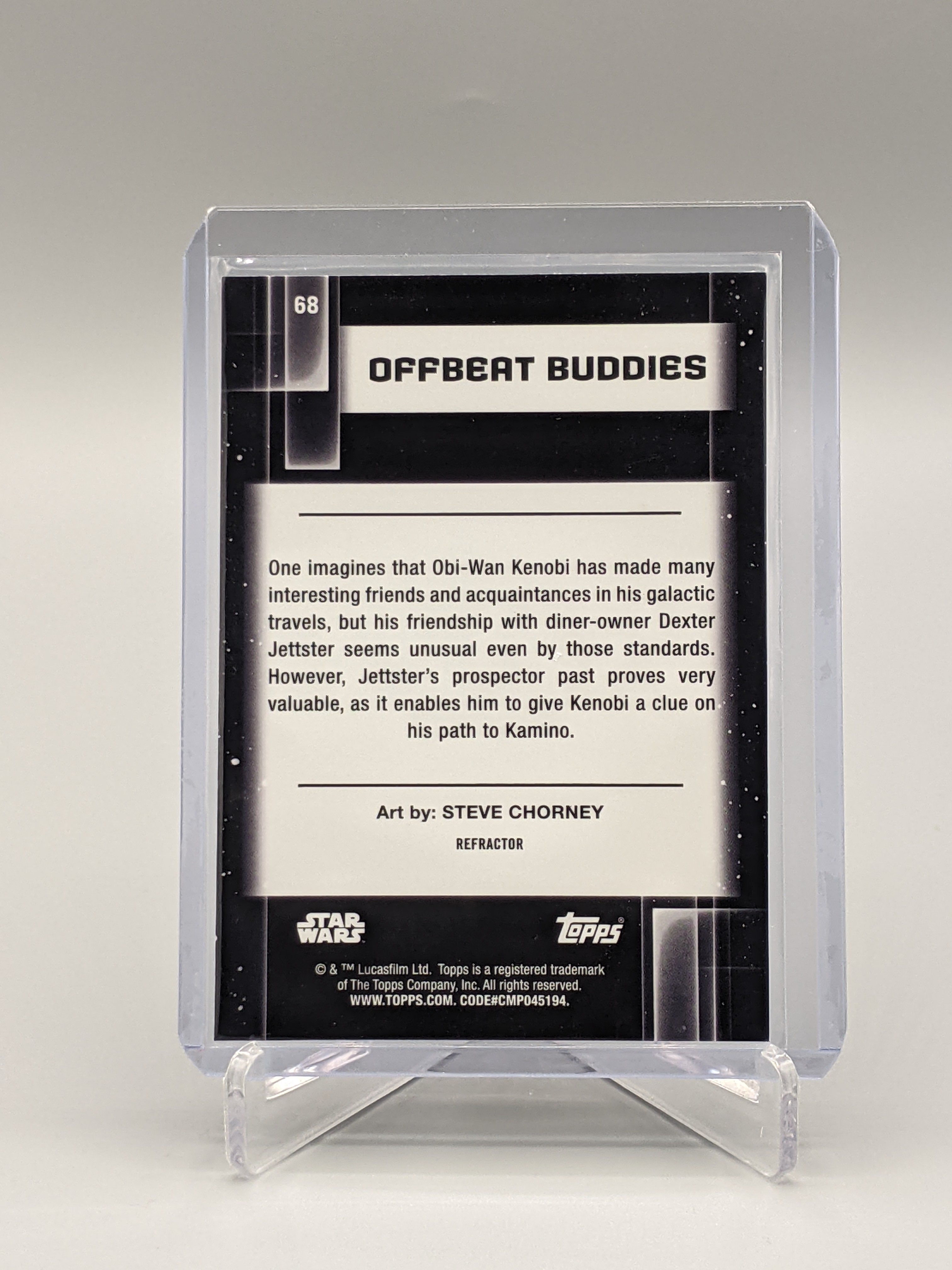 2021 Topps Chrome Star Wars Galaxy Refractor #68 Offbeat Buddies