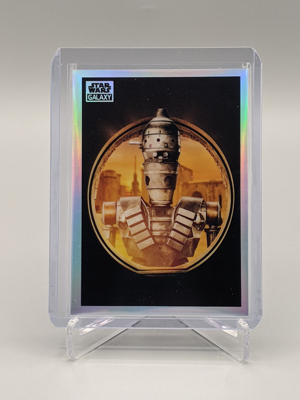 2021 Topps Chrome Star Wars Galaxy Refractor Mandalorian Visions #MN-4