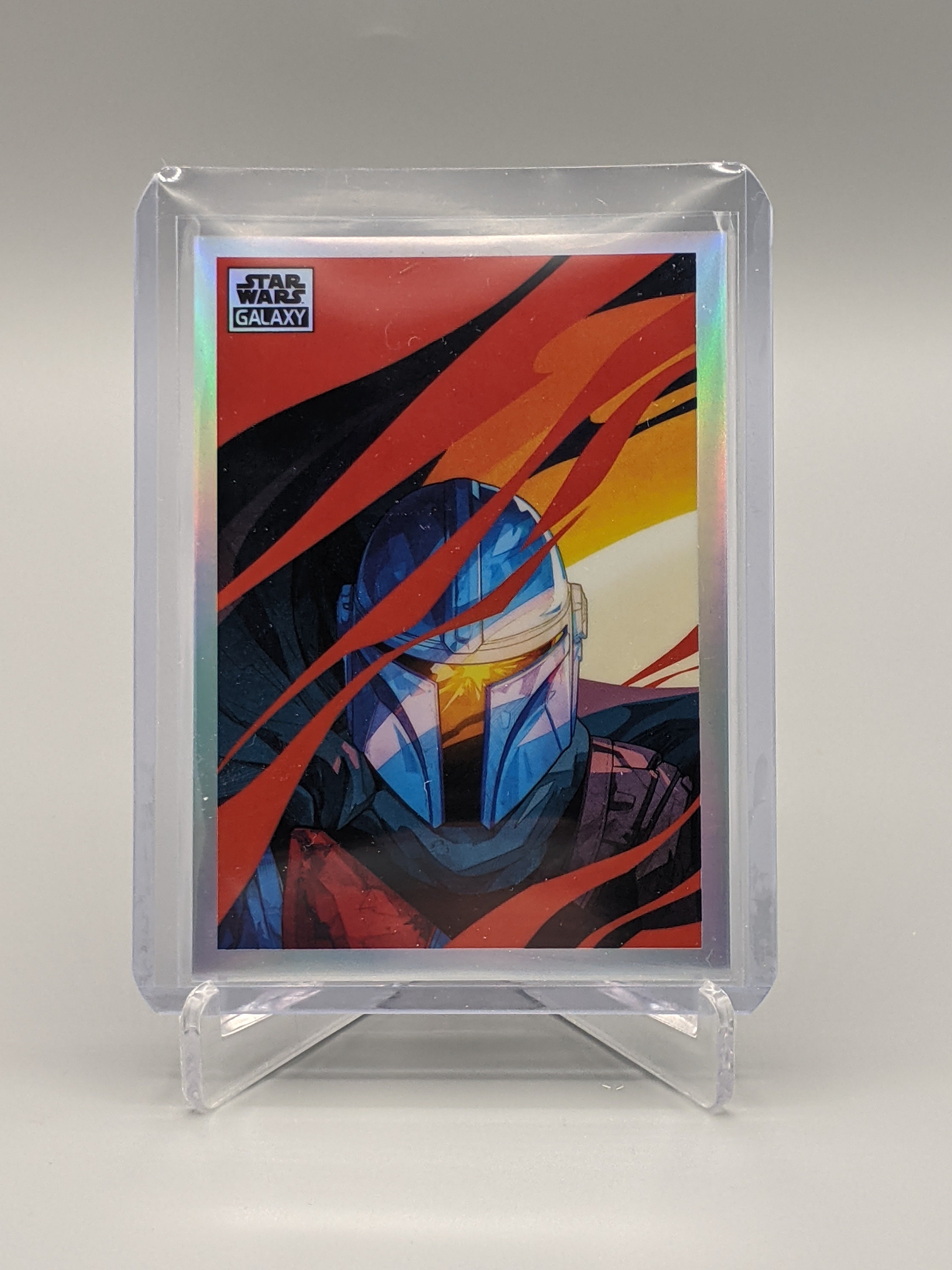 2021 Topps Chrome Star Wars Galaxy Refractor Mandalorian Visions #MN-9