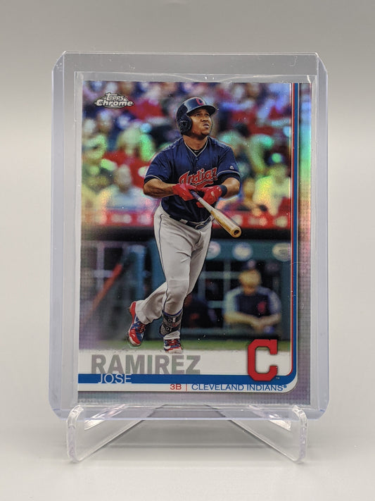 2019 Topps Chrome Refractor #127 Jose Ramirez Indians