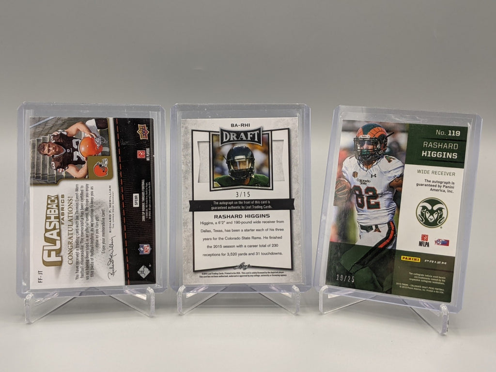 Cleveland Browns (9) Card Lot RC, Auto, Serial #'d