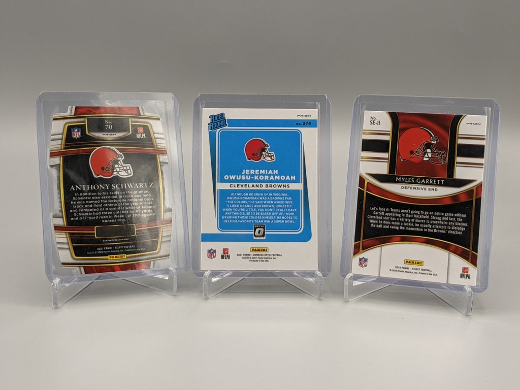 Cleveland Browns (9) Card Lot RC, Auto, Serial #'d