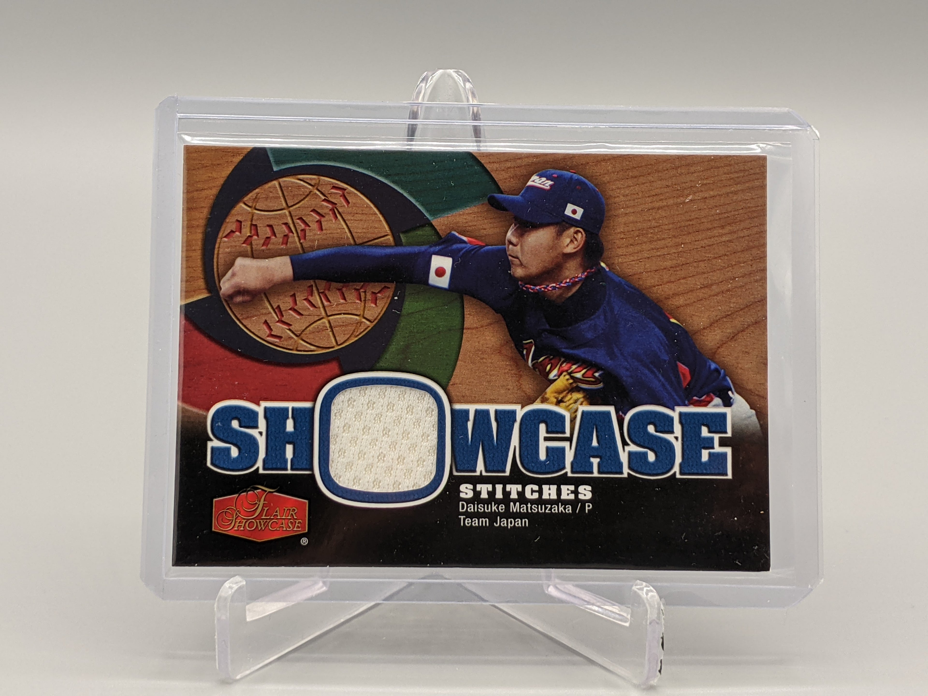 2006 Flair Showcase Stitches Game-Used #SS-DM Daisuke Matsuzaka Japan/Red Sox