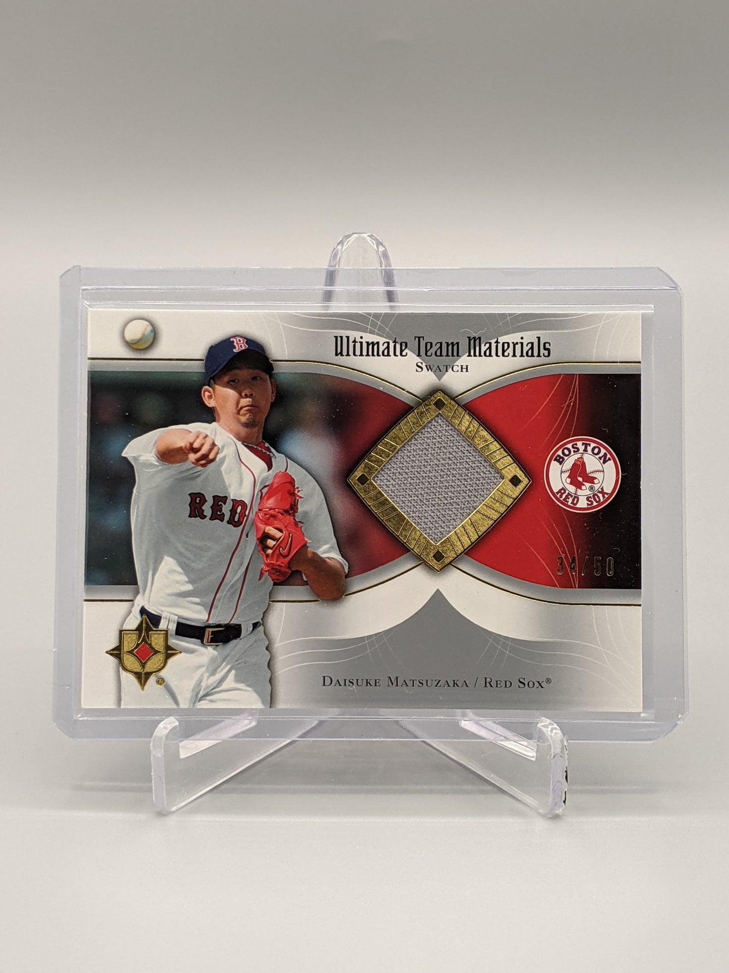 2007 UD Ultimate Team Materials #UTM-MA Daisuke Matsuzaka #/50 Red Sox