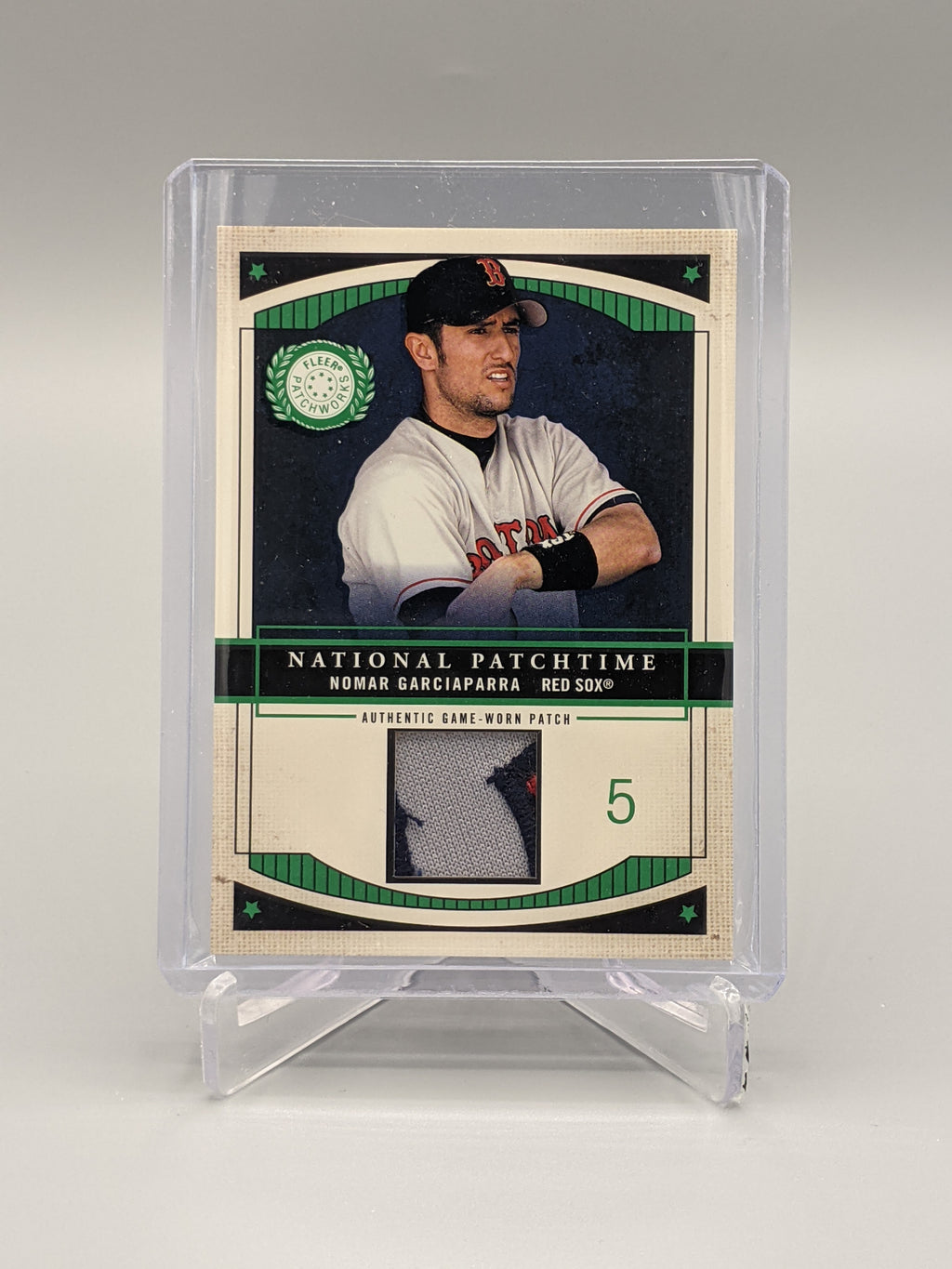 2002 Fleer Patchworks National Patchtime  Nomar Garciaparra #/100 Red Sox