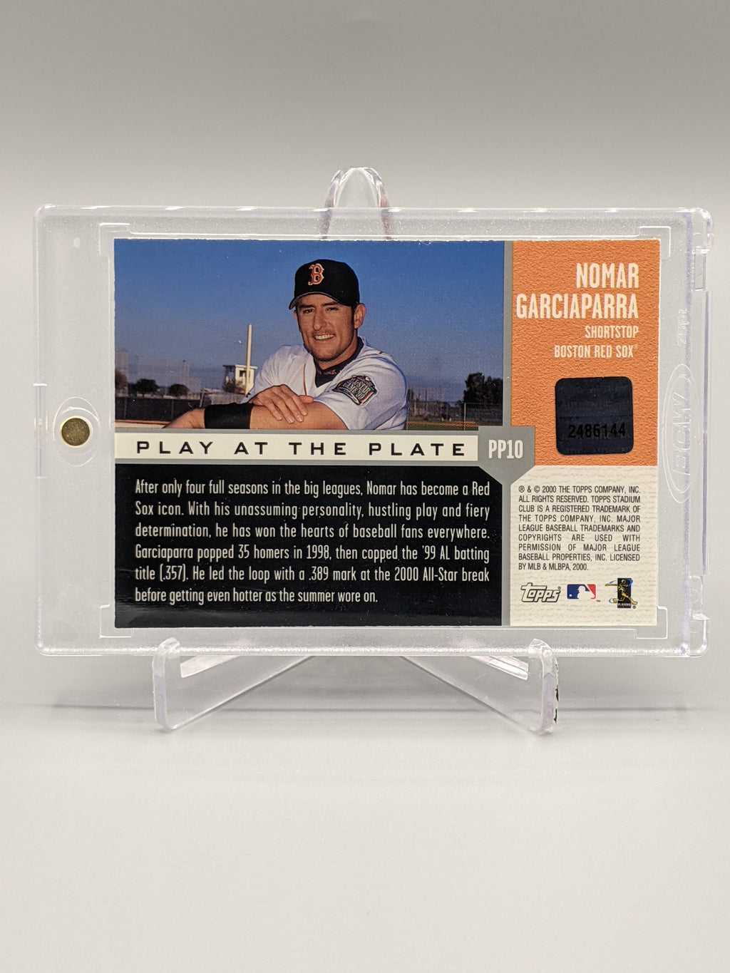 2021 Topps Stadium Club Play At The Plate #PP10 Nomar Garciaparra Red Sox