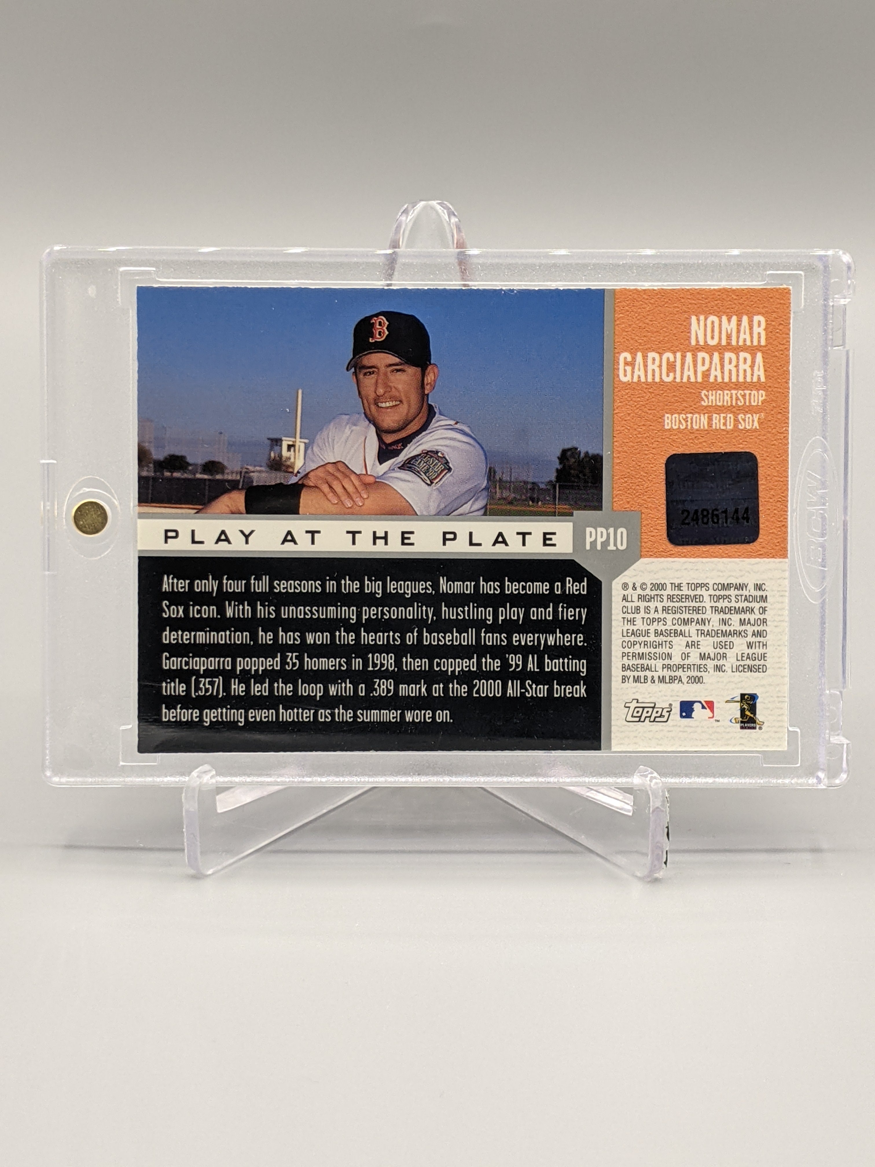2021 Topps Stadium Club Play At The Plate #PP10 Nomar Garciaparra Red Sox