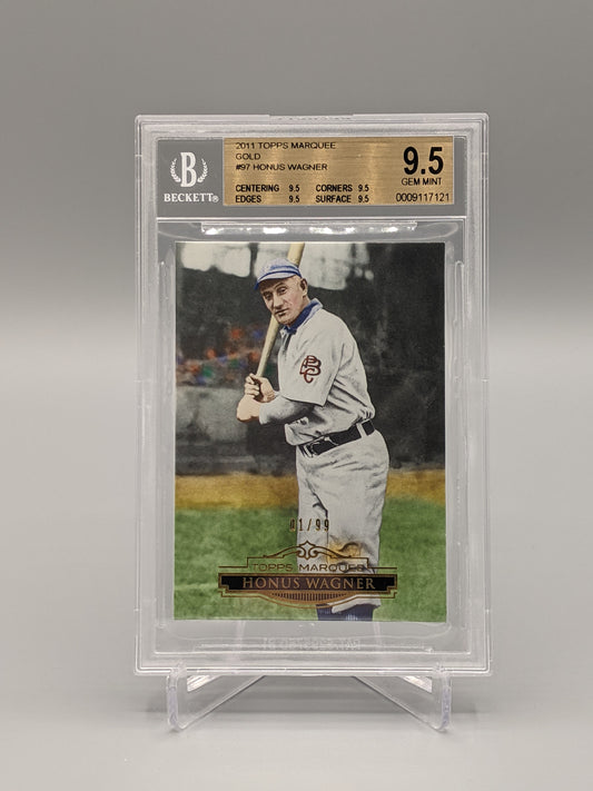 2011 Topps Marquee Gold #97 Honus Wagner BGS 9.5 Pirates