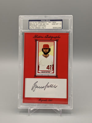 2014 Historic Autographs Originals Bruce Sutter