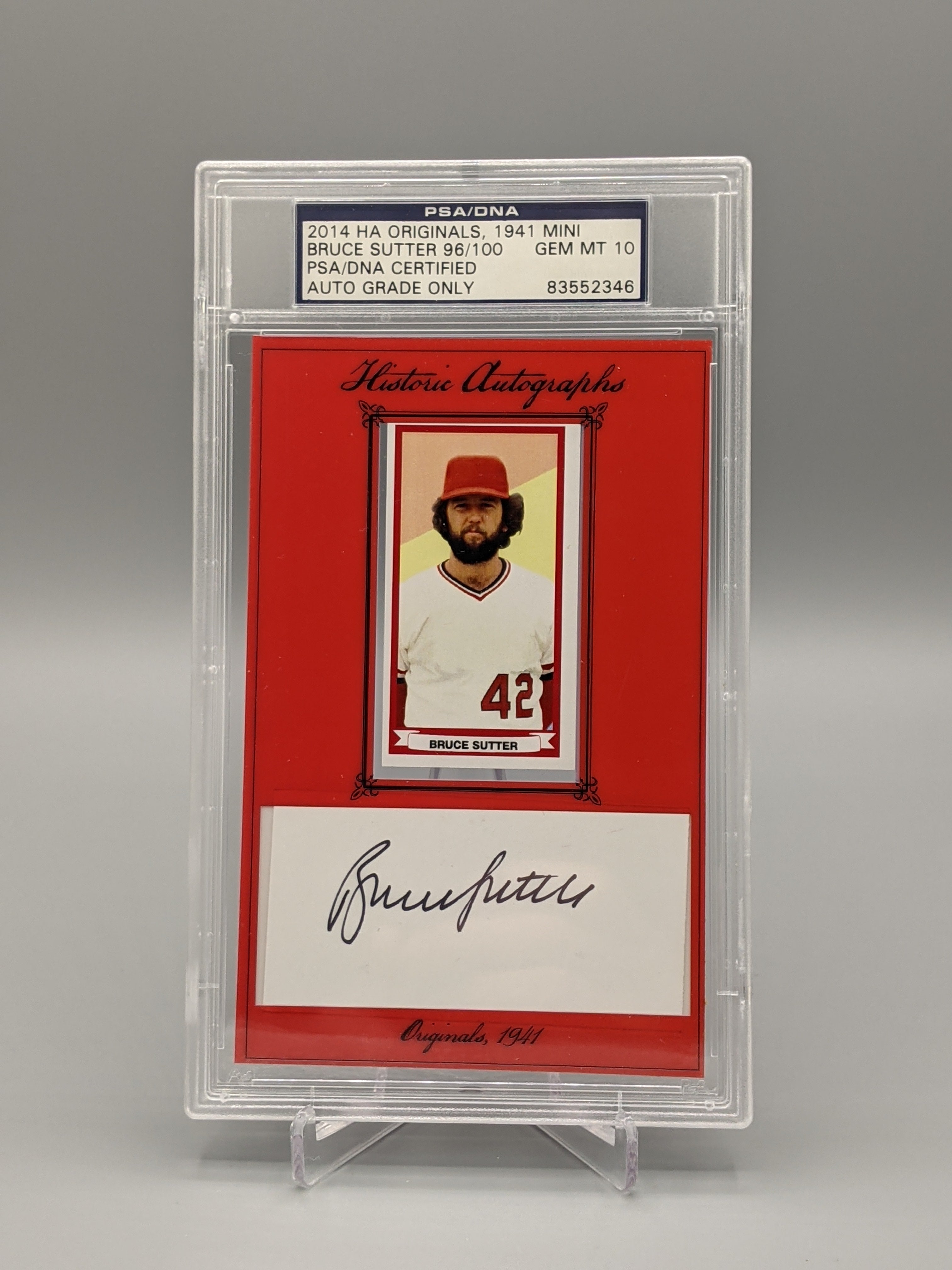 2014 Historic Autographs Originals Bruce Sutter