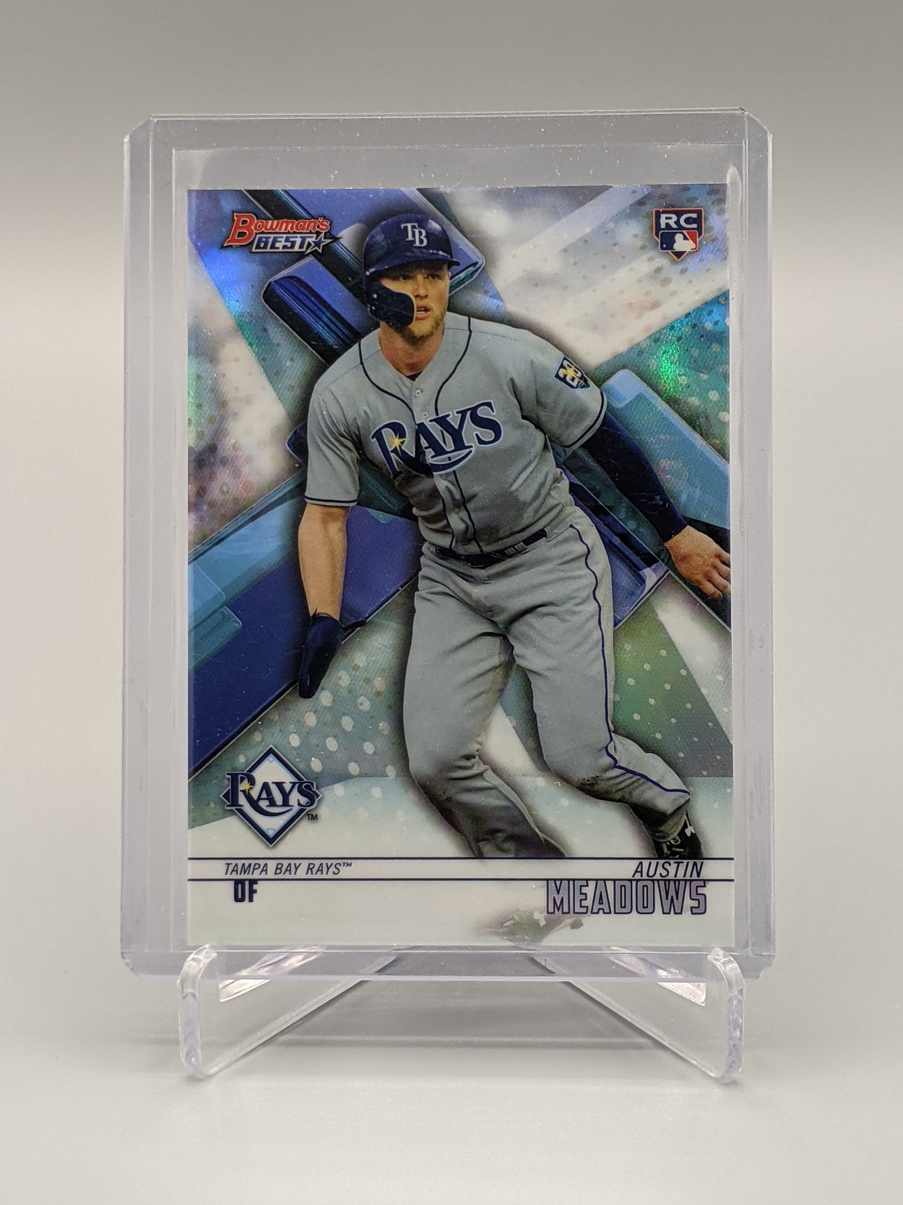 2018 Bowman Best Refractor #9 Austin Meadows RC Rays