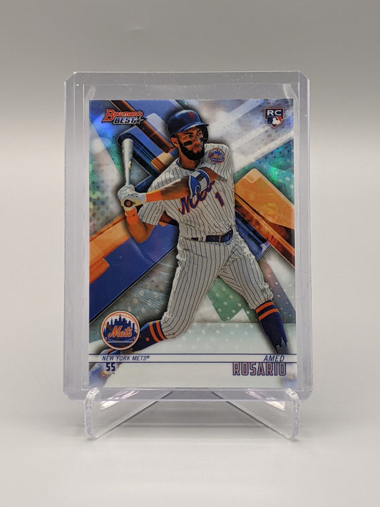 2018 Bowman Best Refractor #30 Amed Rosario RC Mets