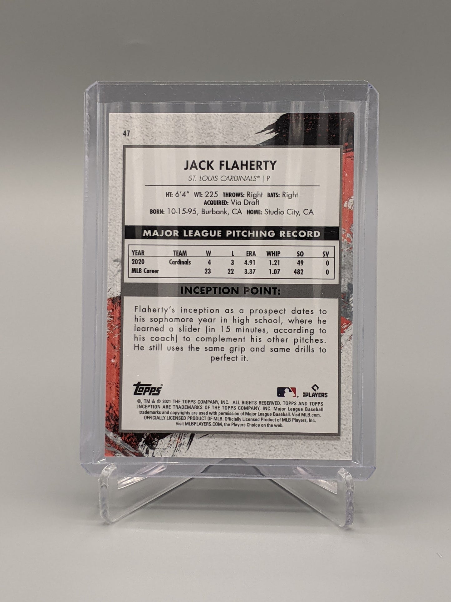 2021 Topps Inception Green #47 Jack Flaherty Cardinals
