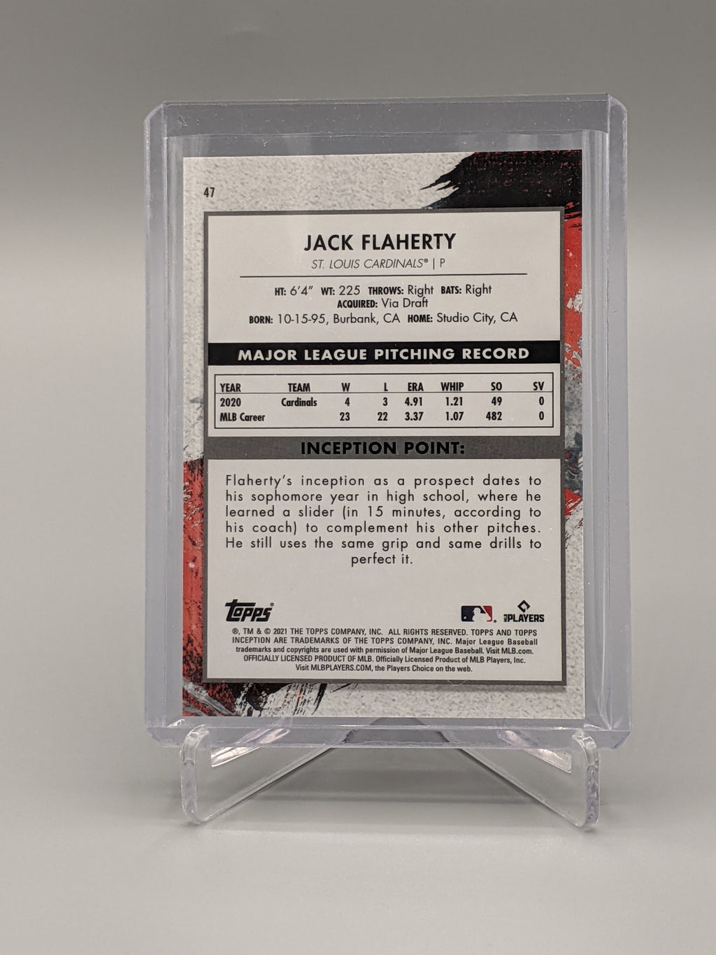 2021 Topps Inception #47 Jack Flaherty