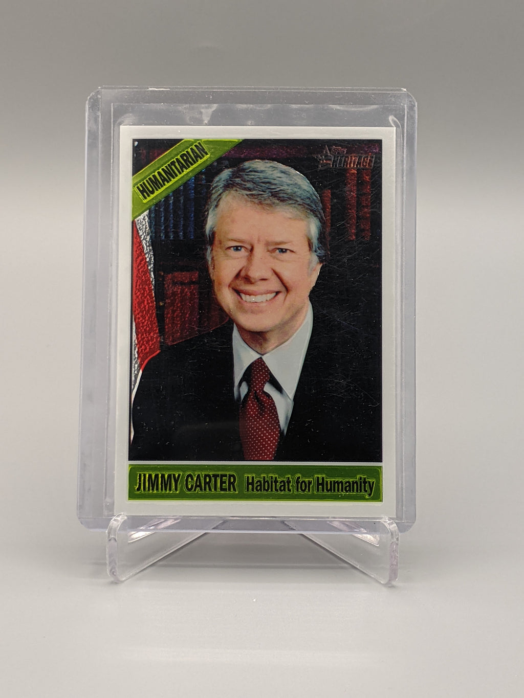 2009 Topps American Heritage Heroes Chrome #C74 Jimmy Carter #/1776
