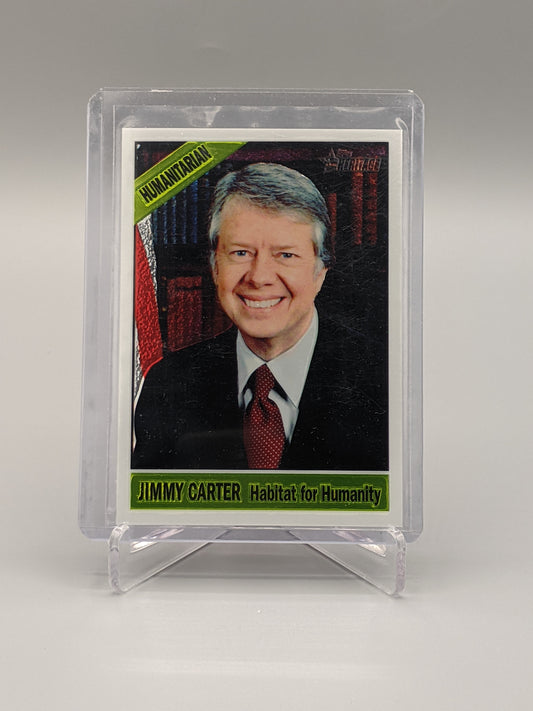 2009 Topps American Heritage Heroes Chrome #C74 Jimmy Carter #/1776