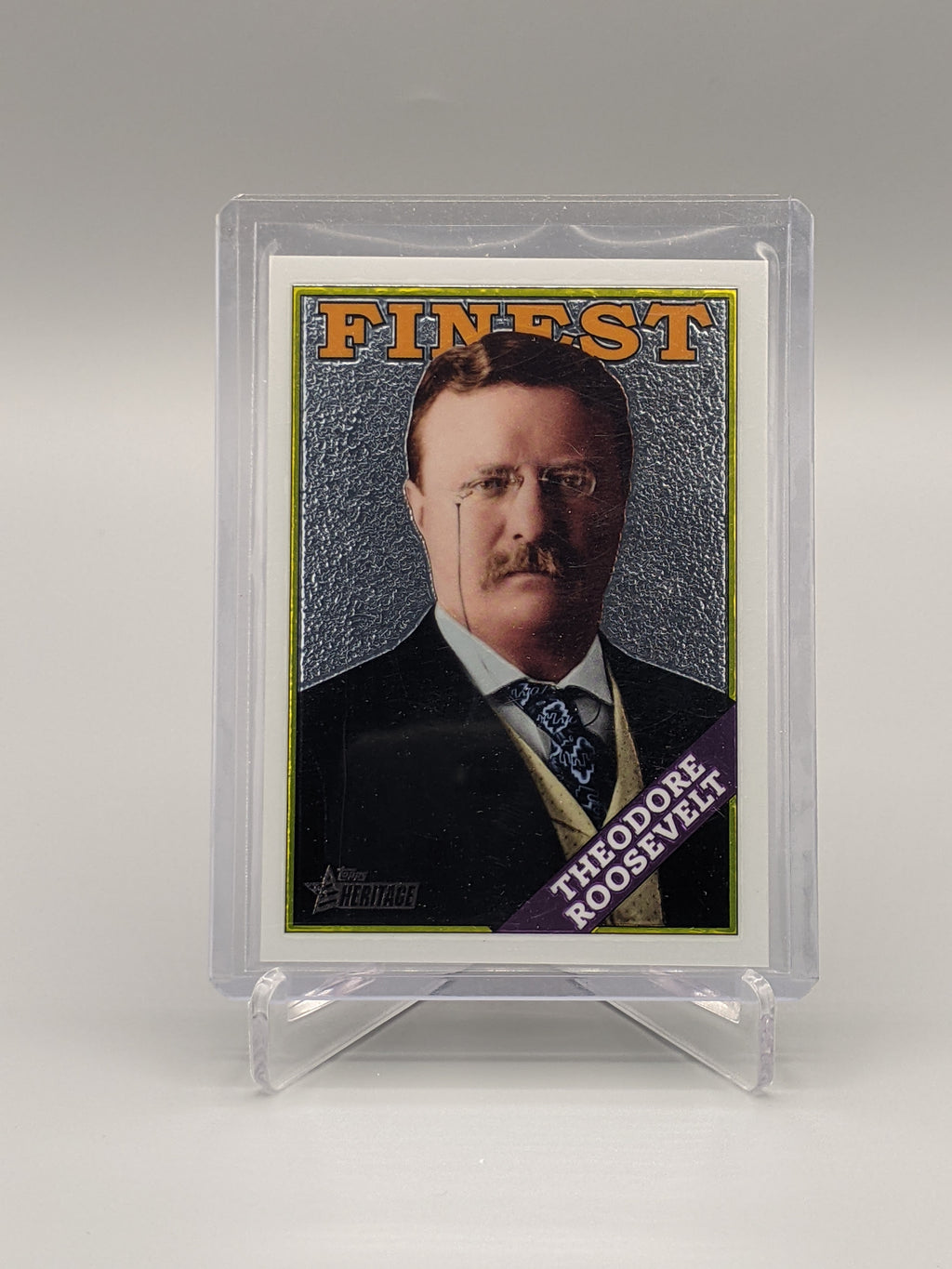 2009 Topps American Heritage Heroes Chrome #C46 Theodore Roosevelt #/1776