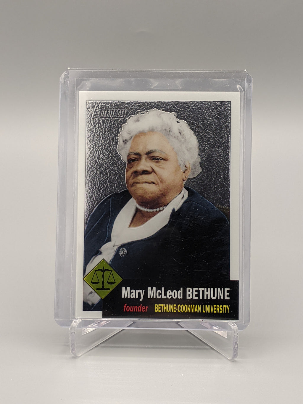 2009 Topps American Heritage Heroes Chrome #C27 Mary McLeod Bethune #/1776