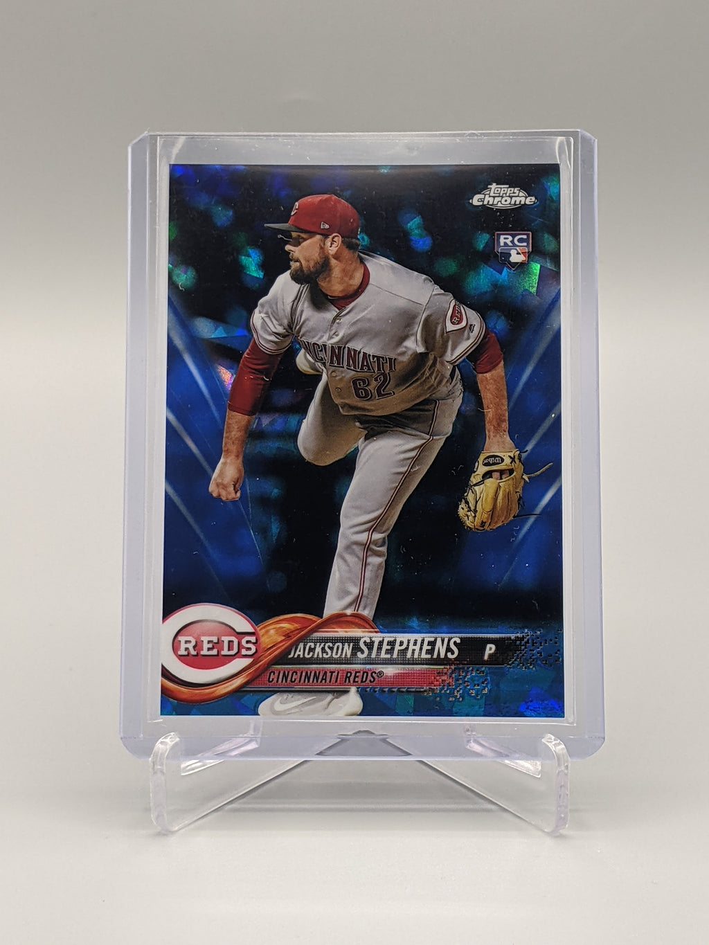 2018 Topps Chrome Sapphire #207 Jackson Stephens RC Reds