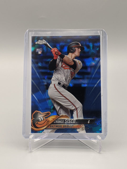 2018 Topps Chrome Sapphire #185 Chance Sisco RC Orioles