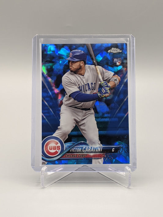 2018 Topps Chrome Sapphire #422 Victor Caratini RC Cubs