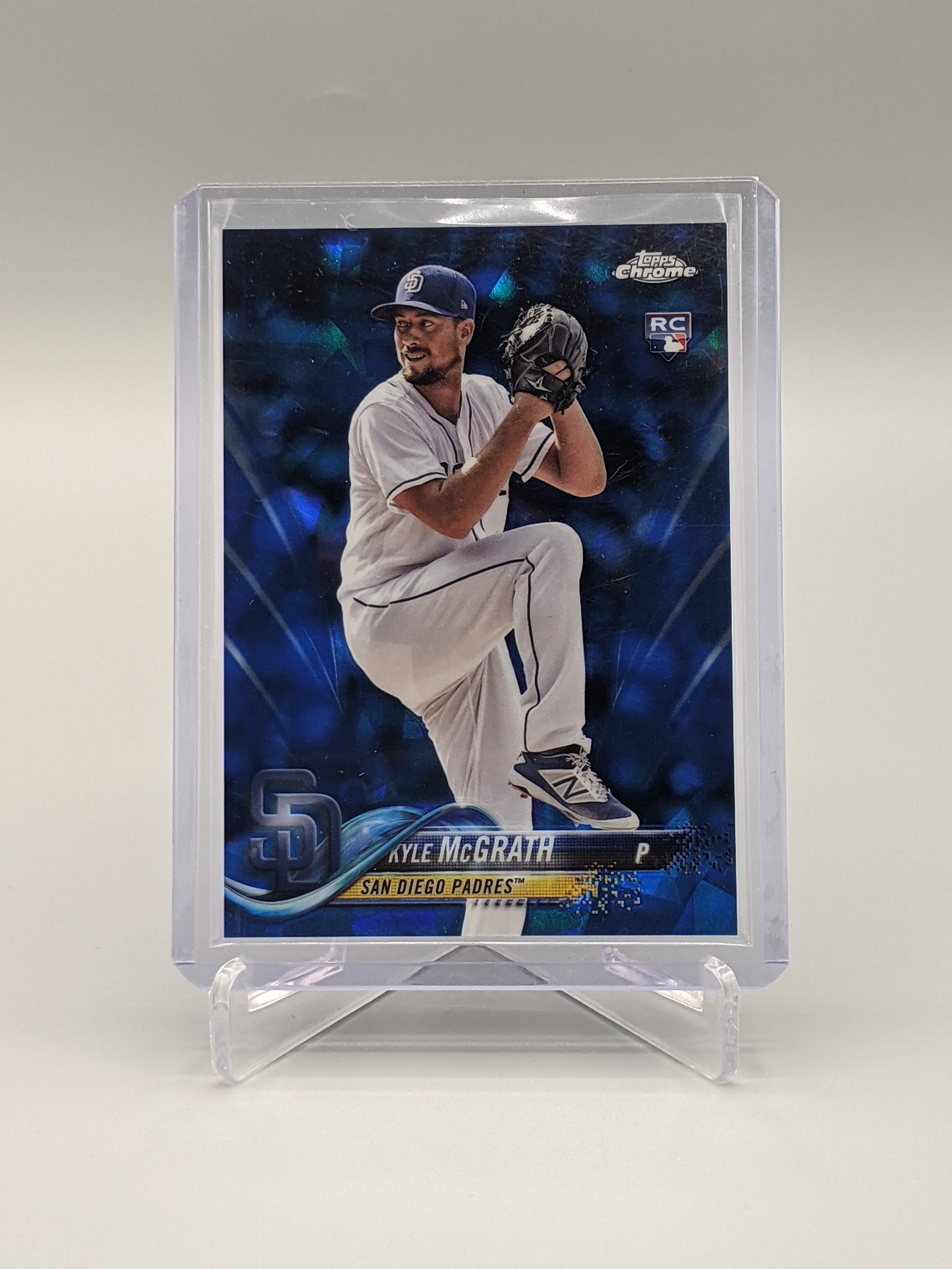 2018 Topps Chrome Sapphire #376 Kyle McGrath RC Padres