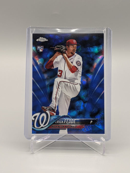 2018 Topps Chrome Sapphire #217 Erick Fedde RC Nationals