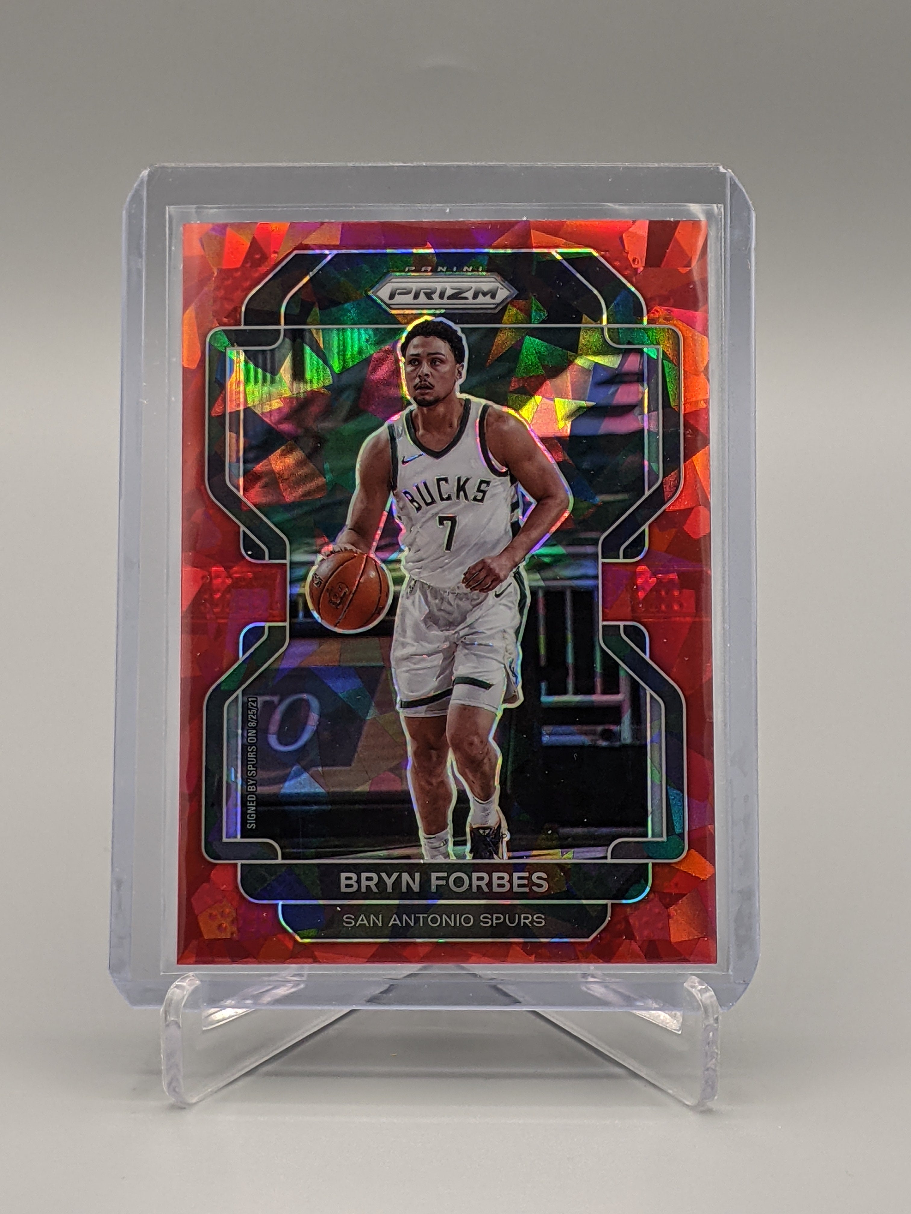 2021-22 Prizm Red Ice Prizm #33 Bryn Forbes Bucks