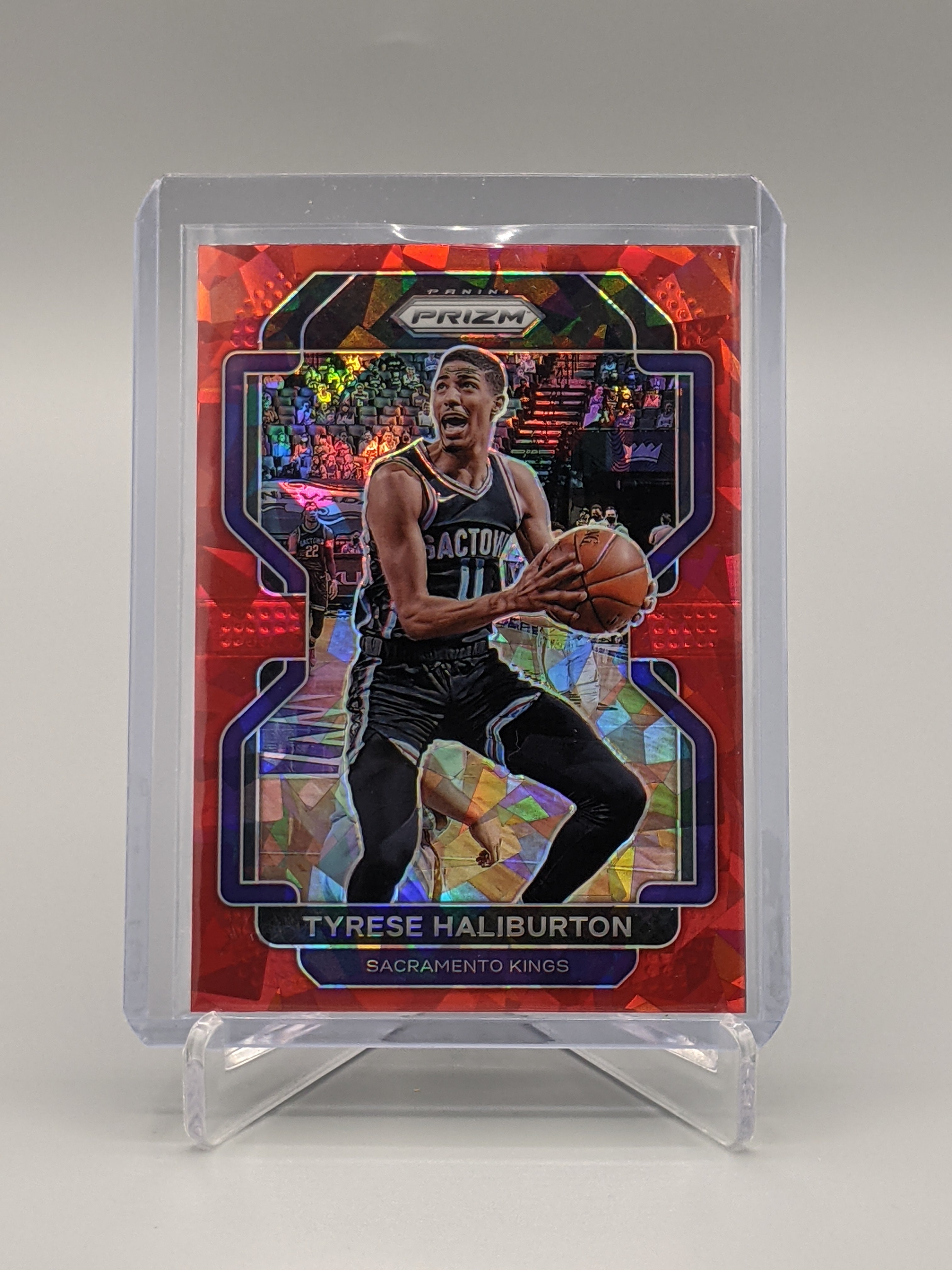 2021-22 Prizm Red Ice Prizm #196 Tyrese Haliburton Kings