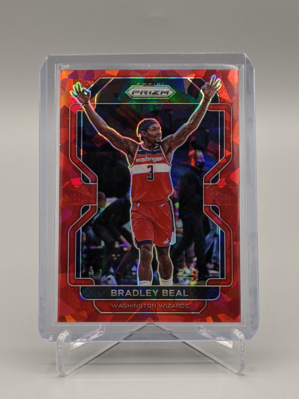 2021-22 Prizm Red Ice Prizm #45 Bradley Beal Wizards