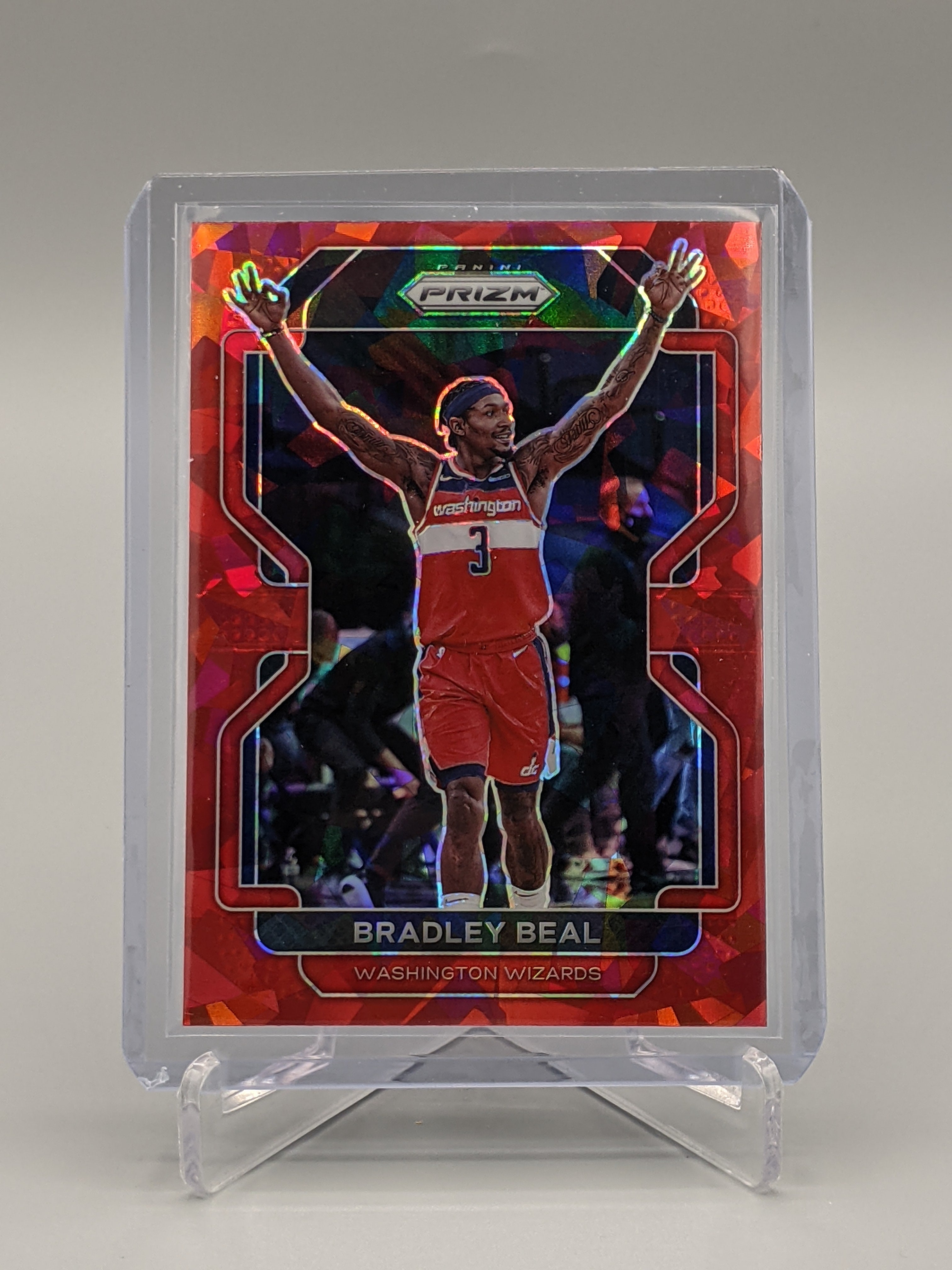 2021-22 Prizm Red Ice Prizm #45 Bradley Beal Wizards