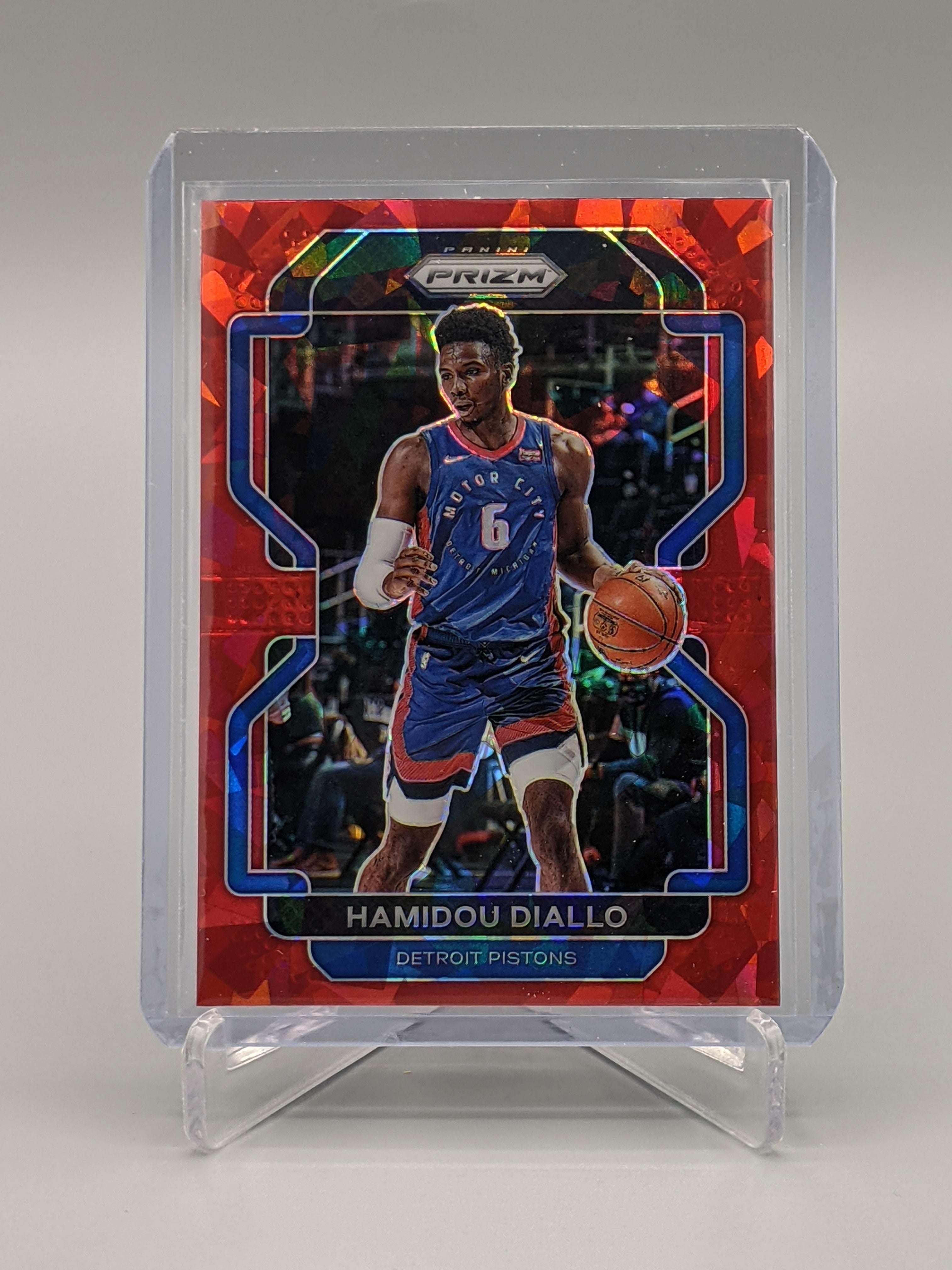 2021-22 Prizm Red Ice Prizm #140 Hamidou Diallo Pistons
