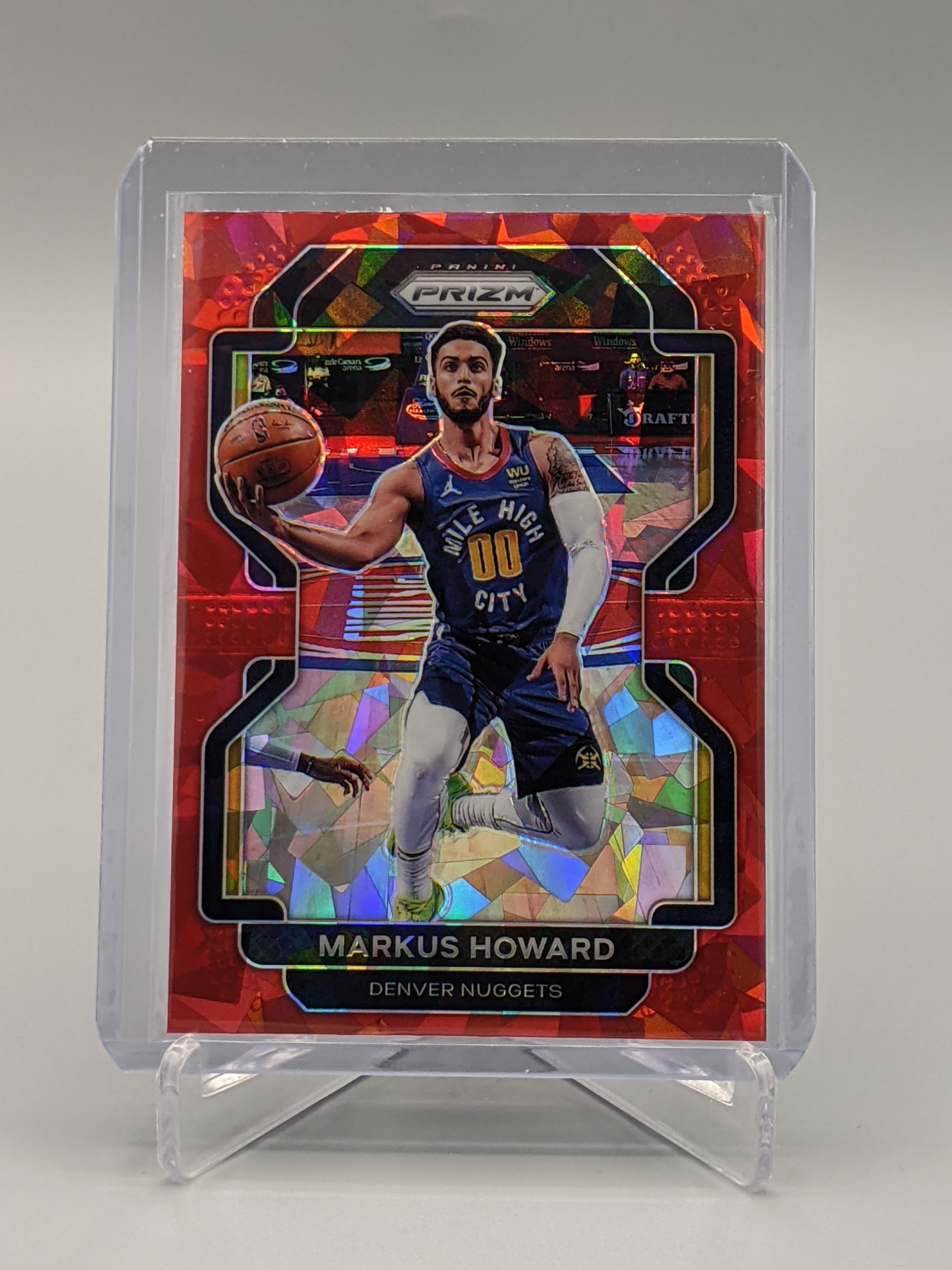 2021-22 Prizm Red Ice Prizm #218 Markus Howard Nuggets
