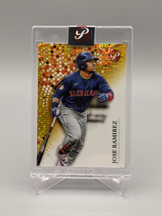 2022 Topps Pristine Encased Gold #15 Jose Ramirez #/50 Guardians