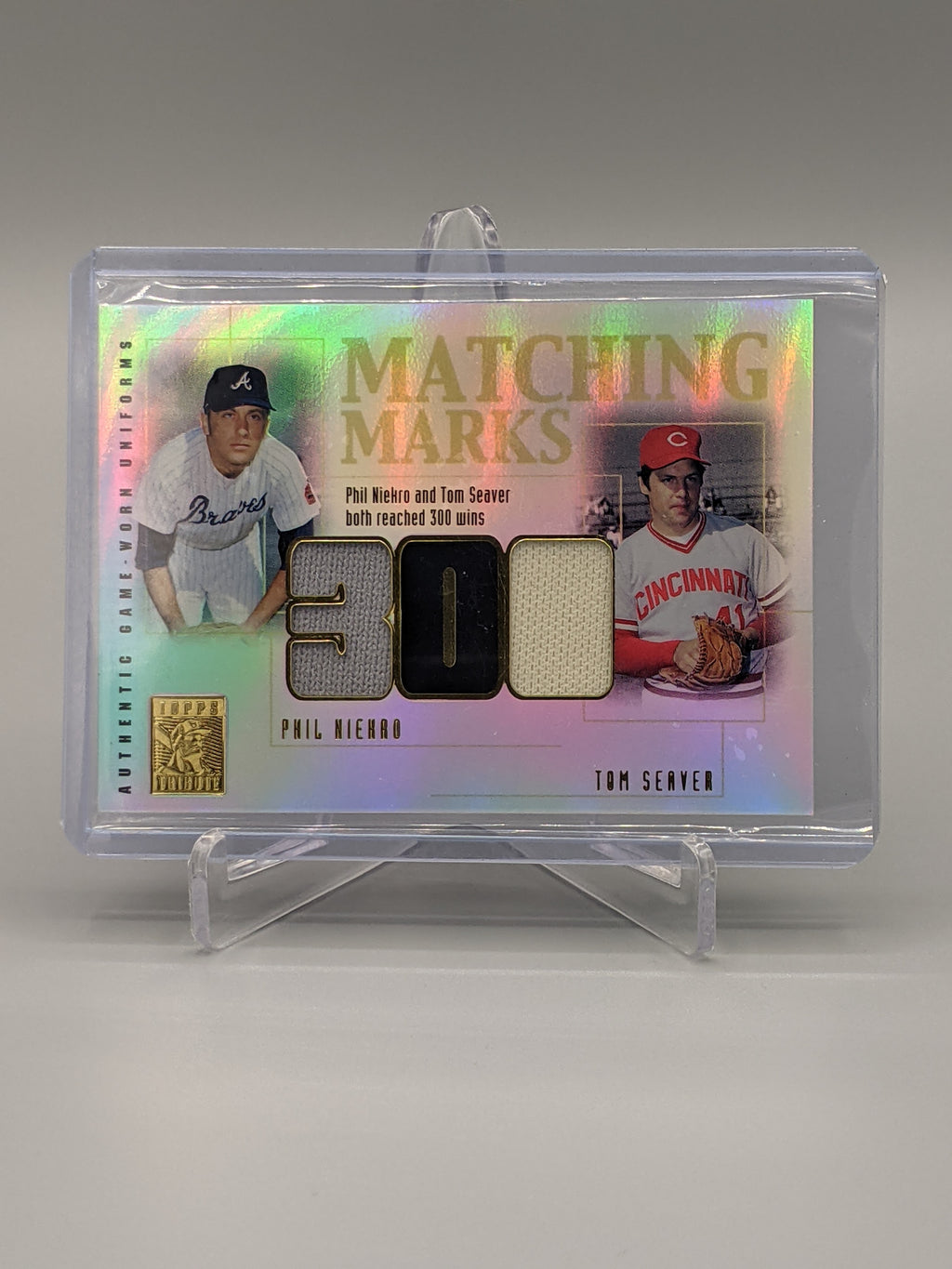 2002 Topps Tribute Matching Marks #MM-NS Phil Niekro/Tom Seaver