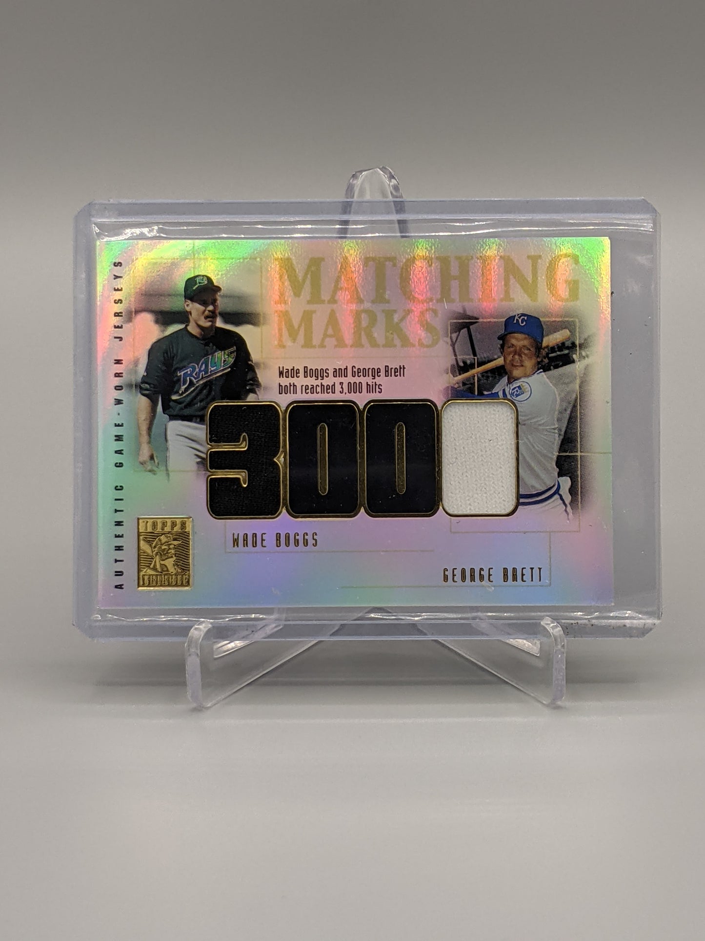 2002 Topps Tribute Matching Marks #MM-BB Wade Boggs/George Brett